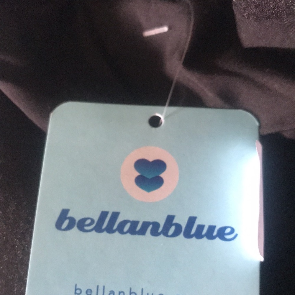 Black wide collar double button trench coat. Size SMALL - Picture 10 of 14